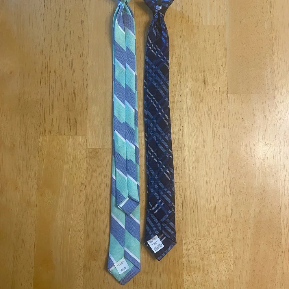 Stylish Striped and Plaid Kids Ties